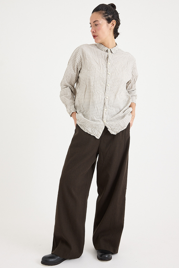 Pas de Calais - Wool Cotton Wide Pants
