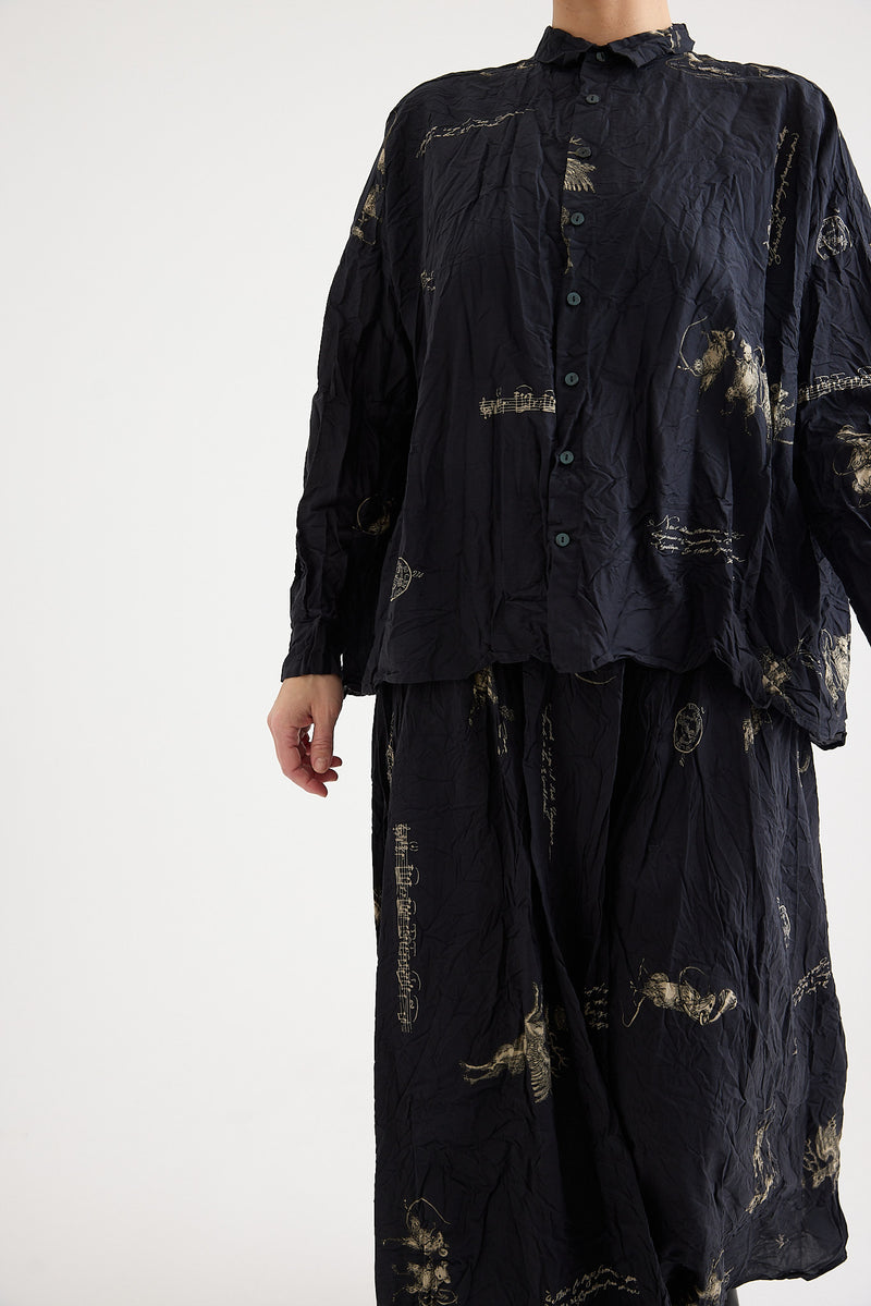 Pas de Calais - Animal Concert Print Blouse
