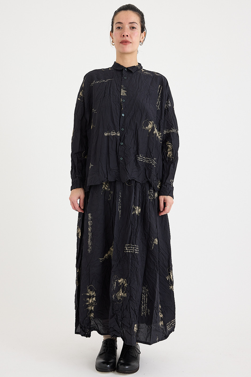 Pas de Calais - Animal Concert Print Skirt