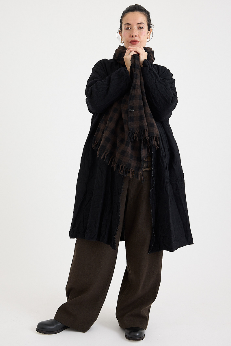 Pas de Calais - Cashmere Check Scarf