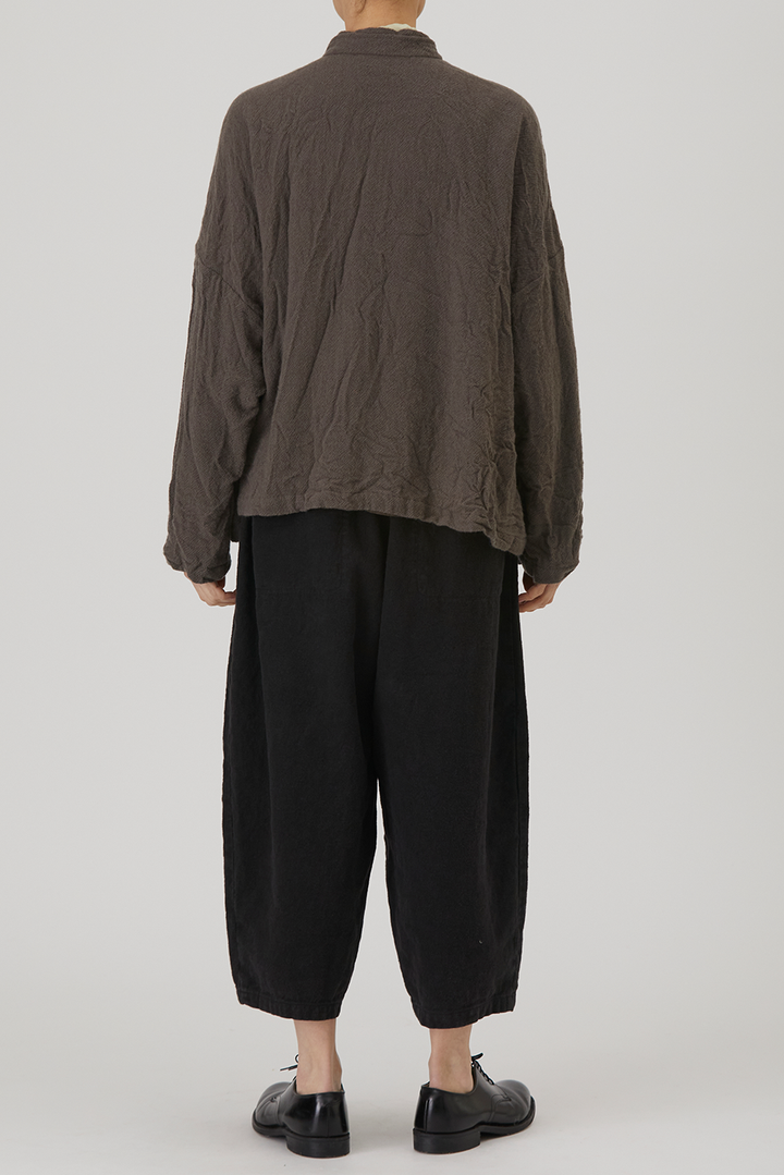 Pas de Calais - Cashmere Voile Double-Layered Collar Jacket