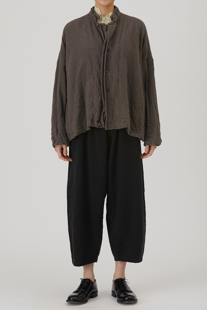 Pas de Calais - Cashmere Voile Double-Layered Collar Jacket