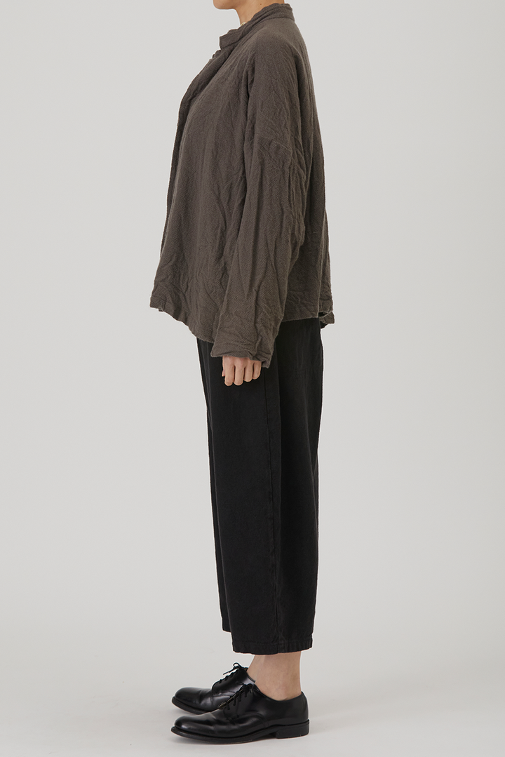 Pas de Calais - Cashmere Voile Double-Layered Collar Jacket