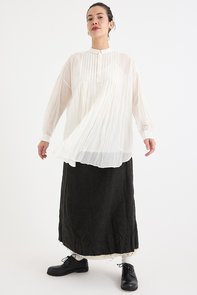 Pas de Calais - Cotton Silk Lawn Voluminous Blouse