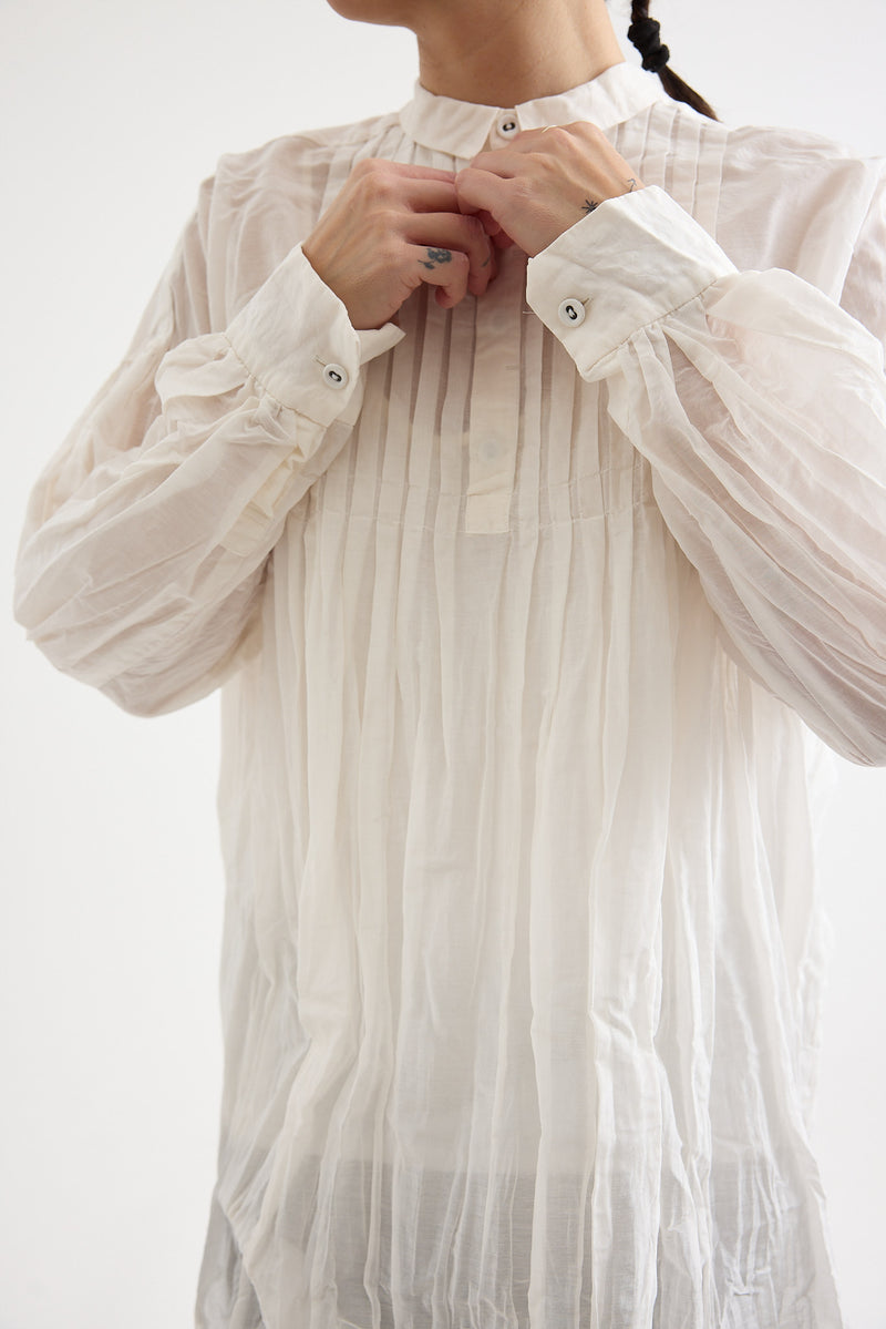 Pas de Calais - Cotton Silk Lawn Voluminous Blouse