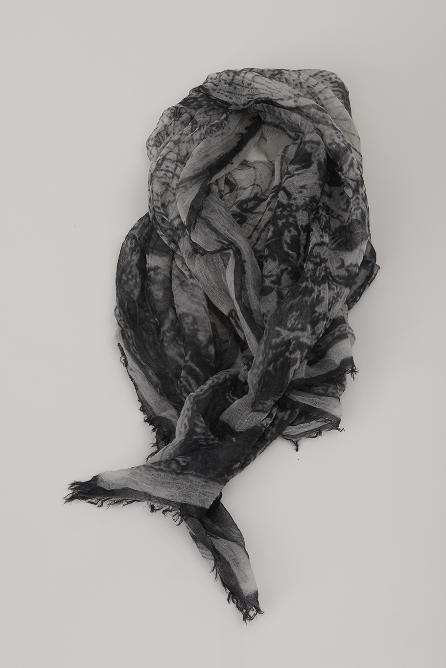 Pas de Calais - Fine Cashmere Romantic Travel Print Scarf