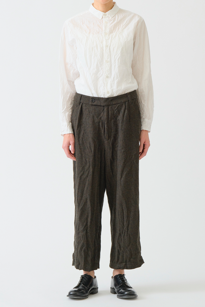 Pas de Calais - Herringbone Wide Pants
