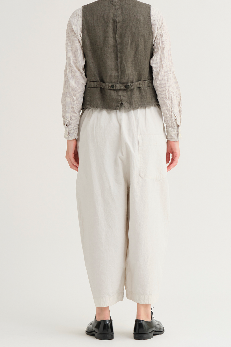 Pas de Calais - Linen Twill V-Neck Vest