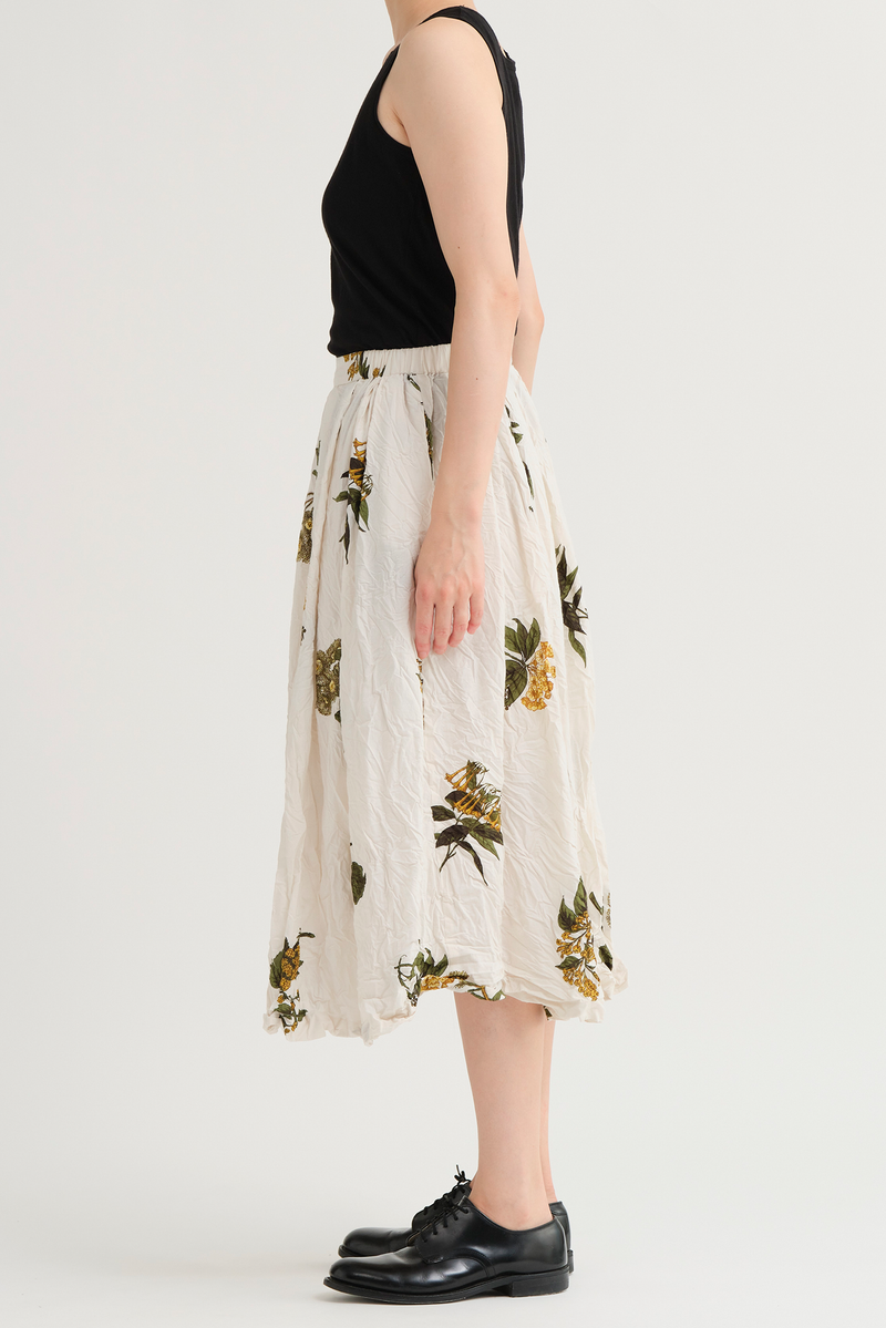 Pas de Calais - Summer Botanical Print Skirt