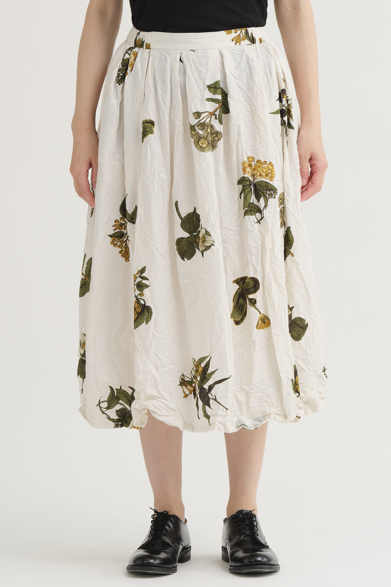 Pas de Calais - Summer Botanical Print Skirt