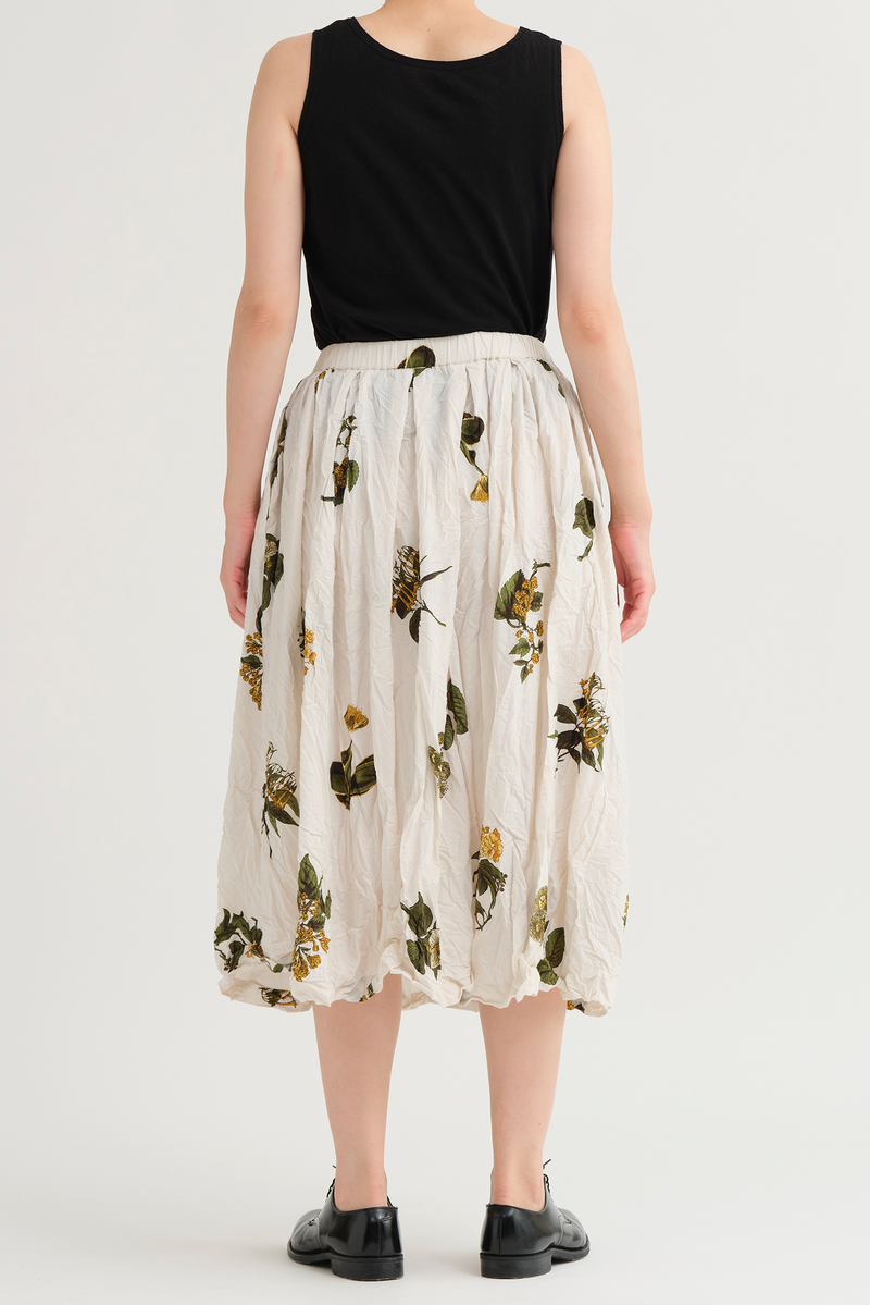Pas de Calais - Summer Botanical Print Skirt