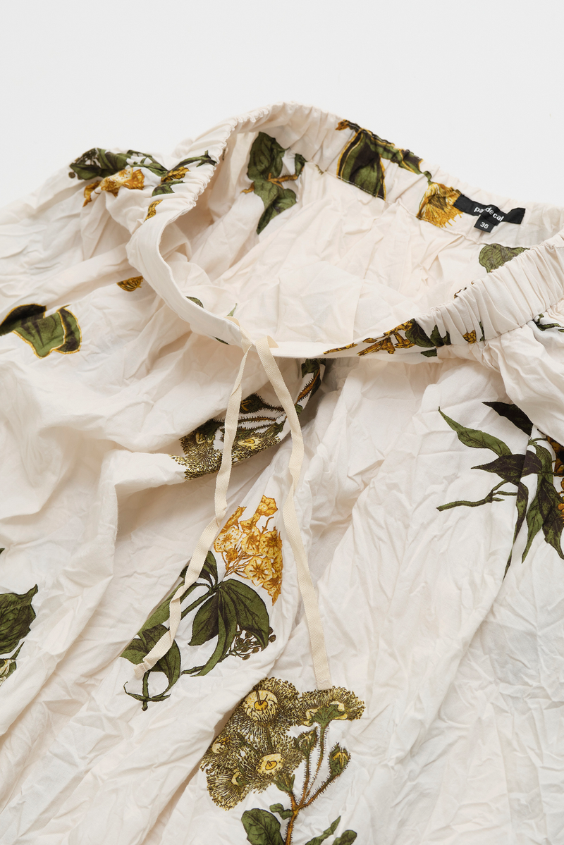 Pas de Calais - Summer Botanical Print Skirt