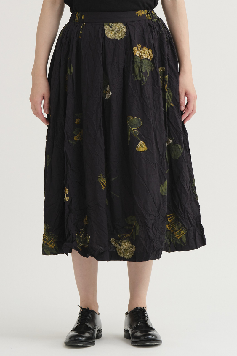 Pas de Calais - Summer Botanical Print Skirt