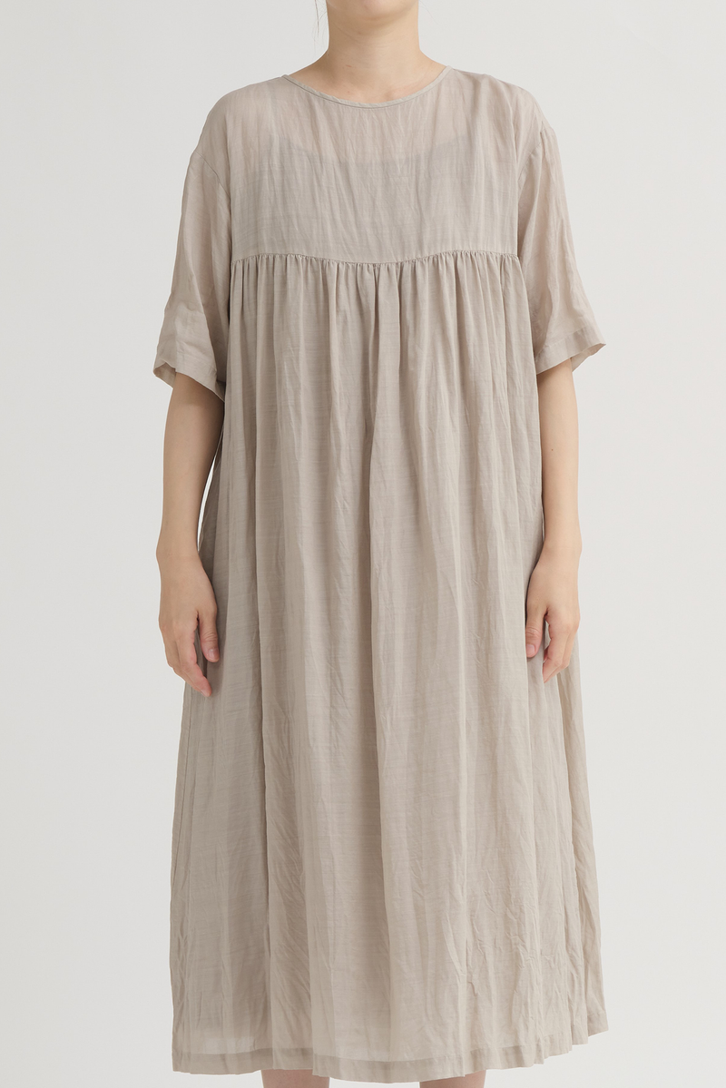 Pas de Calais - Tencel/Ramie Botanical Dye Dress - Grey