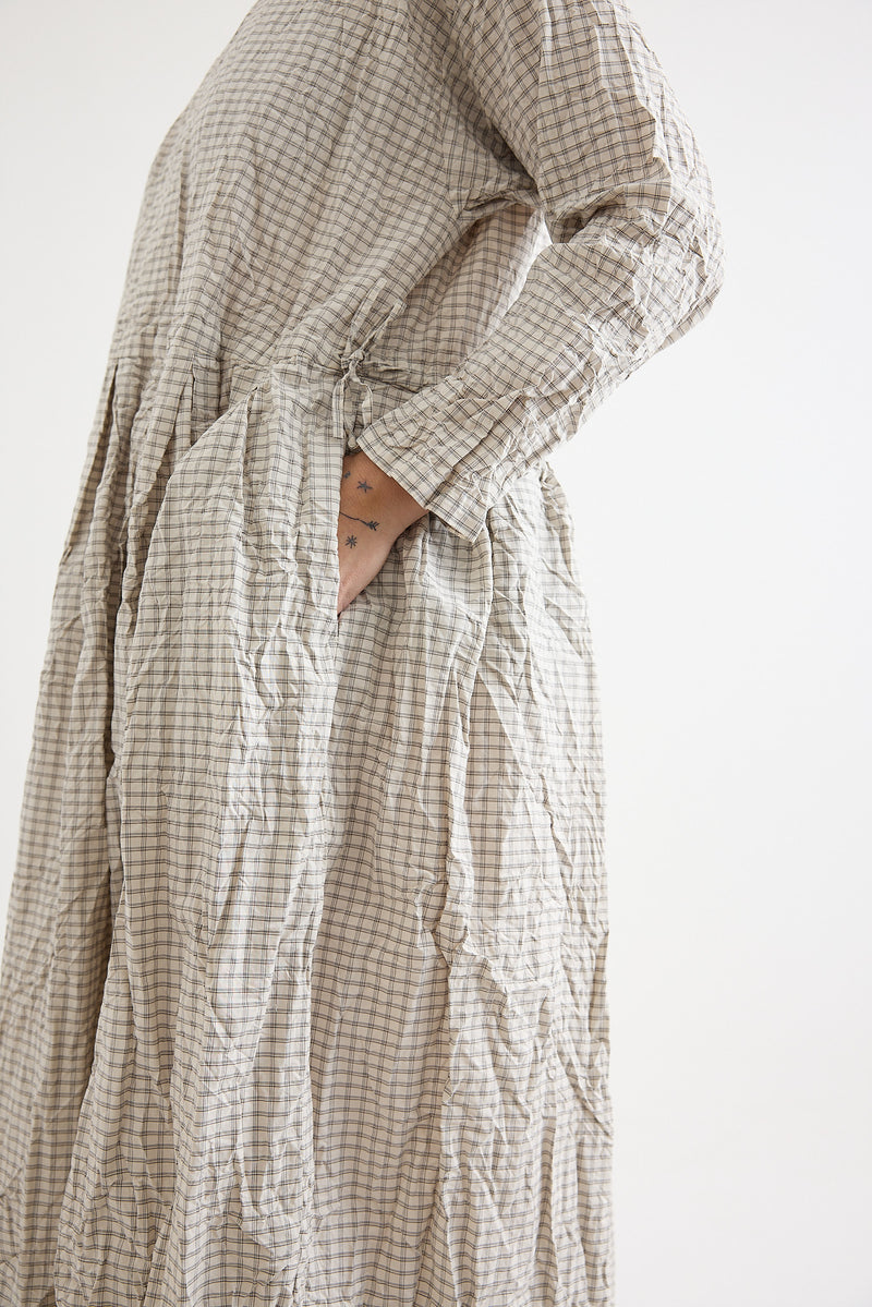 Pas de Calais - Washed Organic Cotton Check Dress
