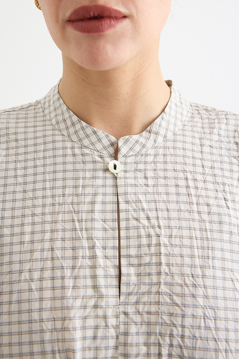 Pas de Calais - Washed Organic Cotton Check Dress