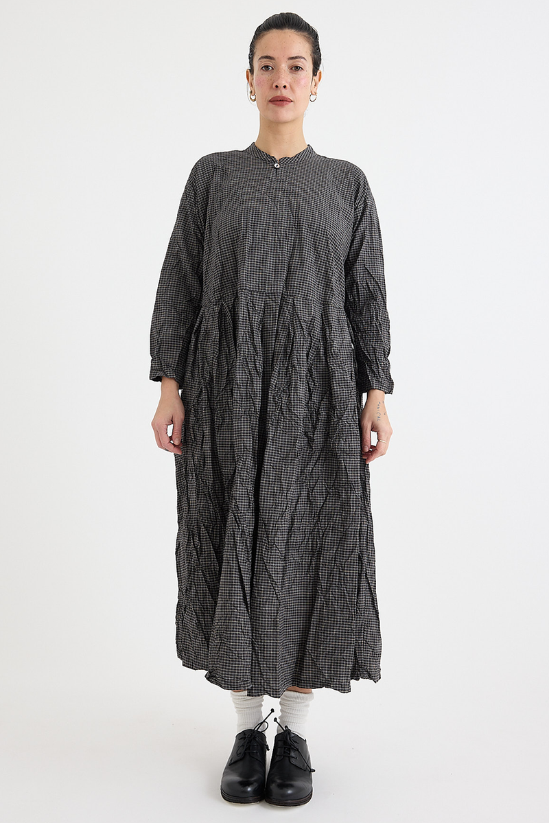 Pas de Calais - Washed Organic Cotton Check Dress