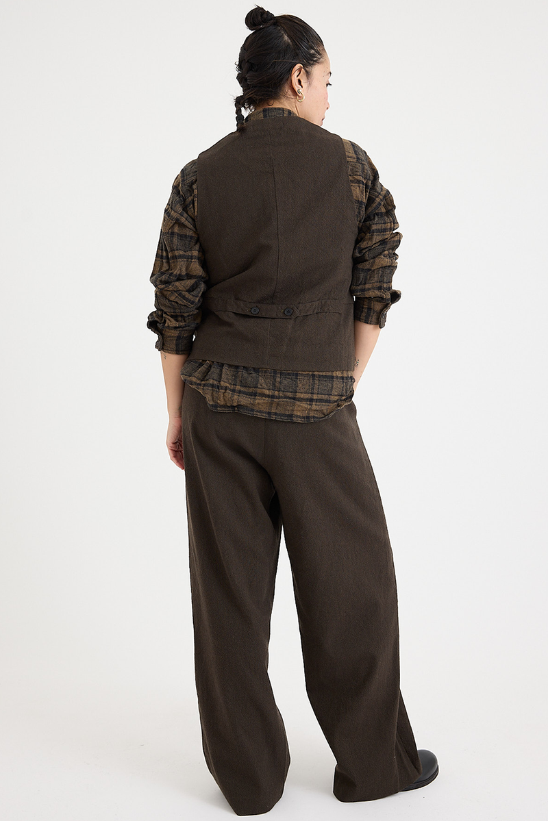 Pas de Calais - Wool Cotton Crewneck Vest