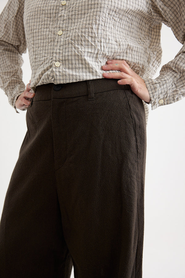 Pas de Calais - Wool Cotton Wide Pants