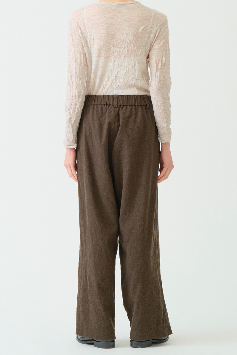 Pas de Calais - Wool Cotton Wide Pants