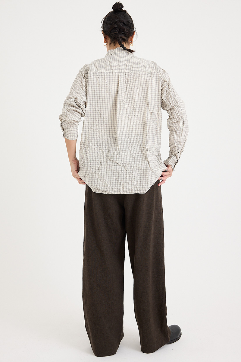Pas de Calais - Wool Cotton Wide Pants