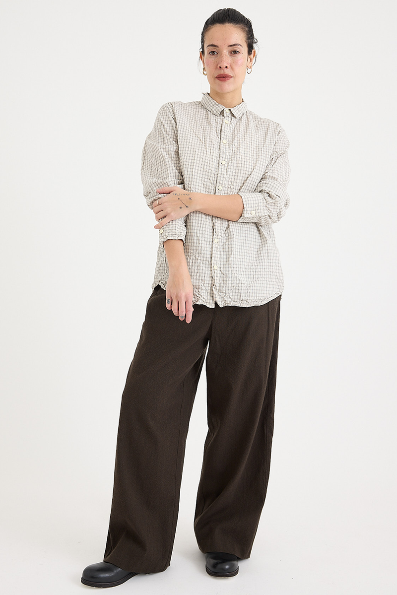 Pas de Calais - Washed Organic Cotton Check Shirt