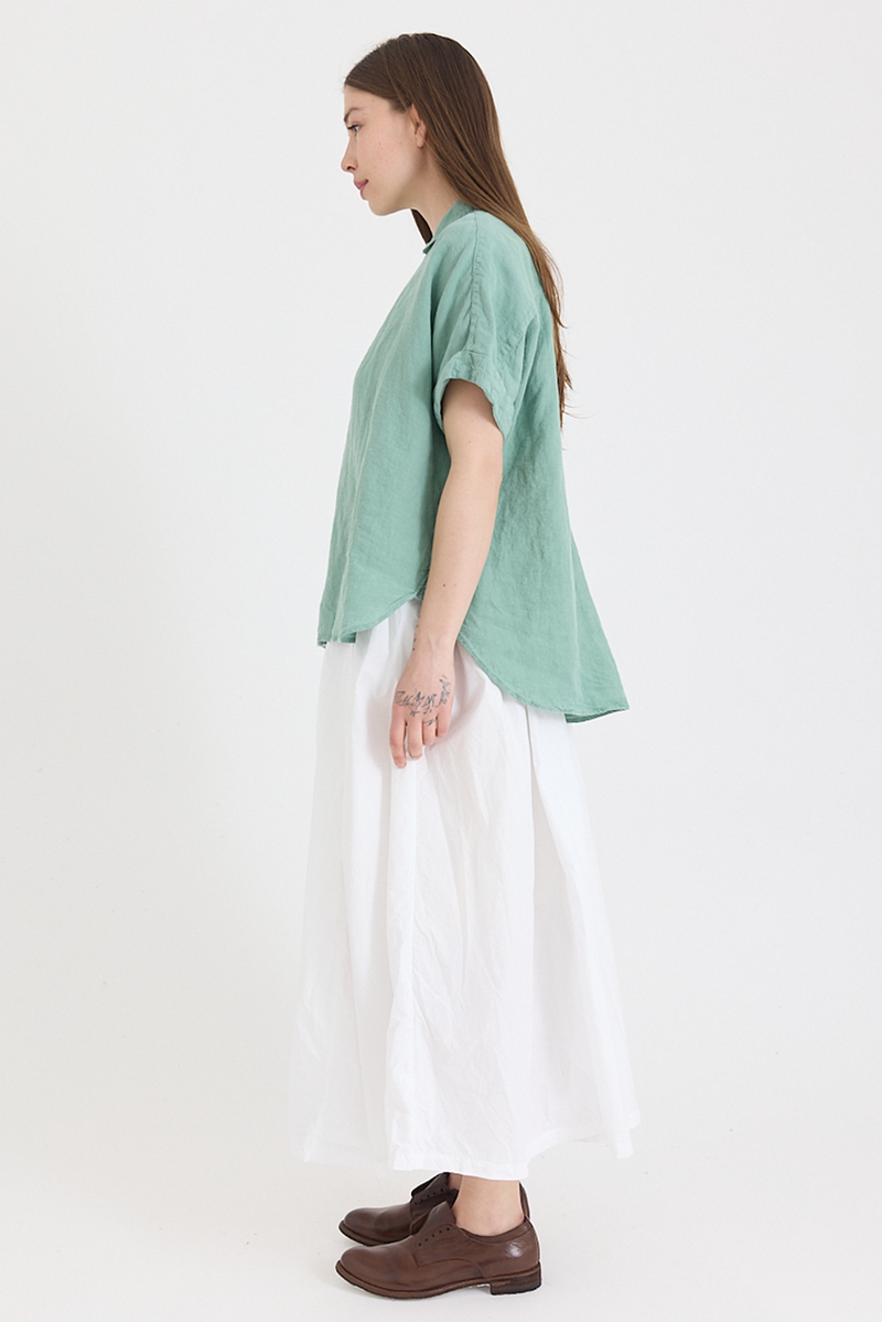Metta - Pippi Short Sleeve Blouse - Light Linen
