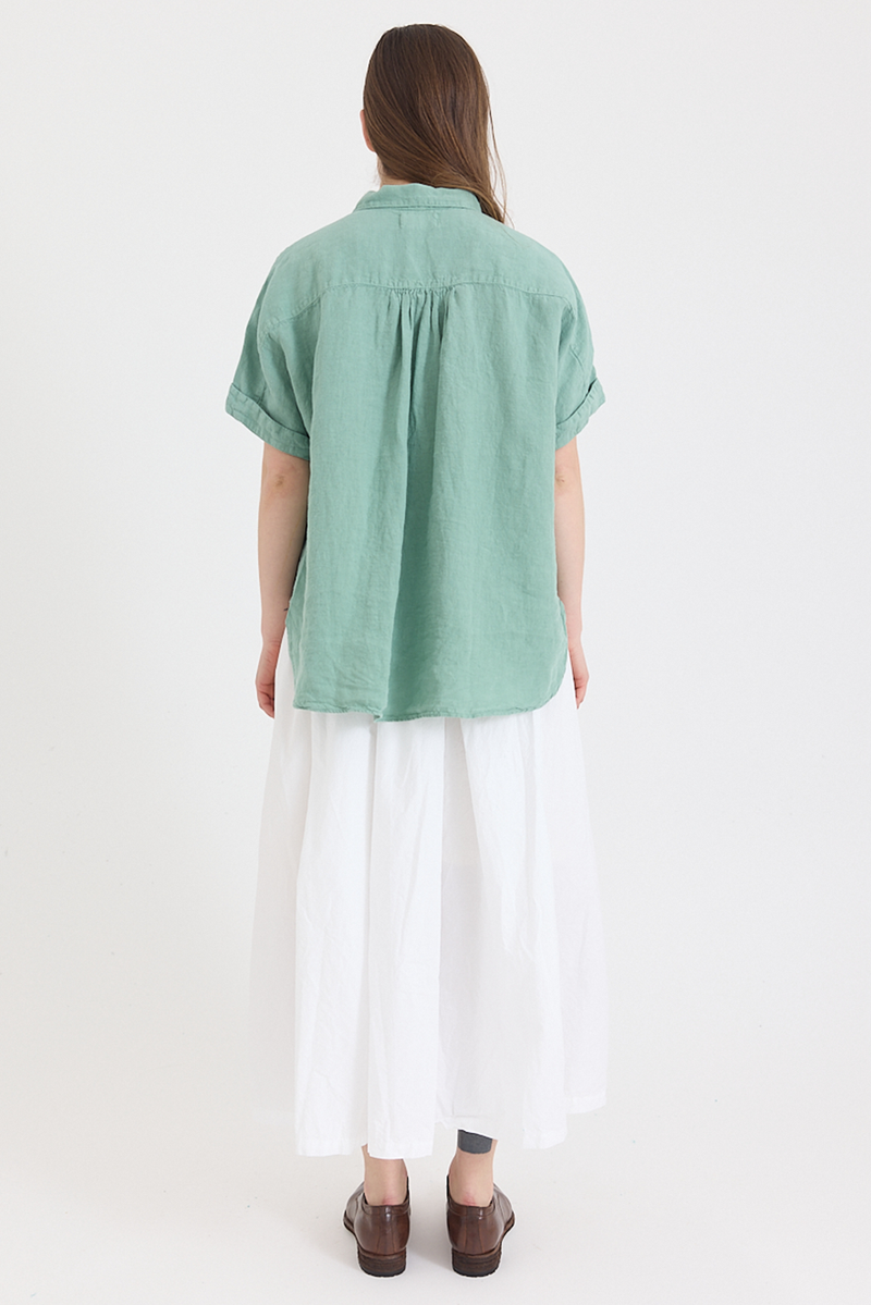 Metta - Pippi Short Sleeve Blouse - Light Linen