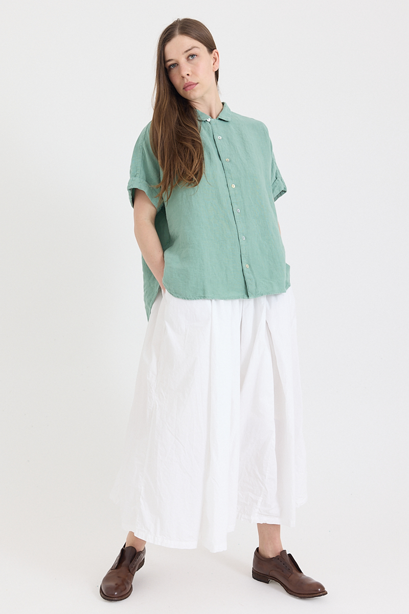 Metta - Pippi Short Sleeve Blouse - Light Linen