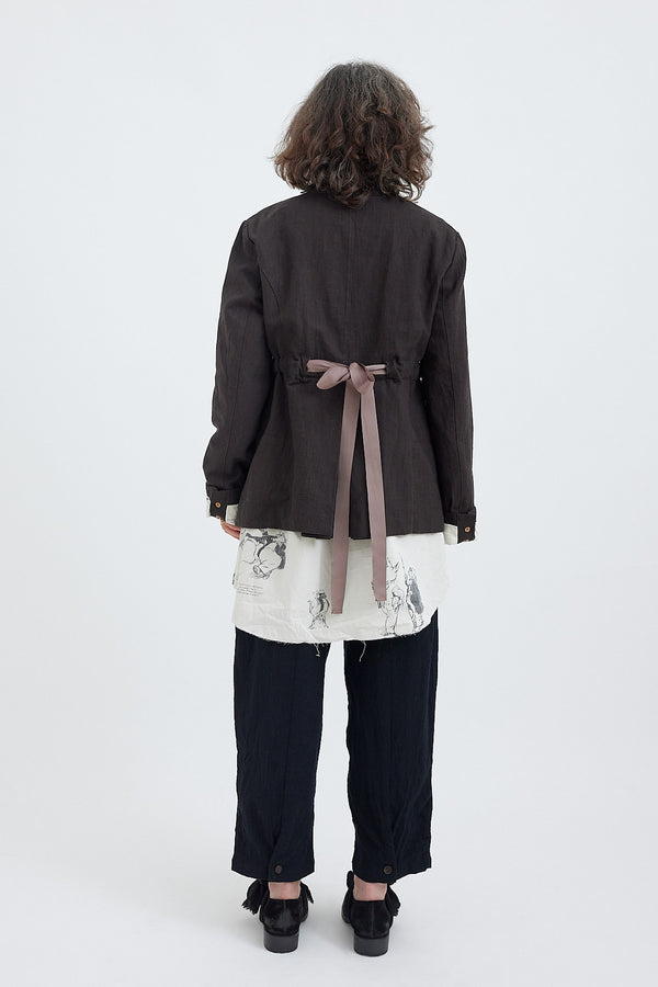 Aleksandr Manamis - Pleat Bow 3/4 Jacket