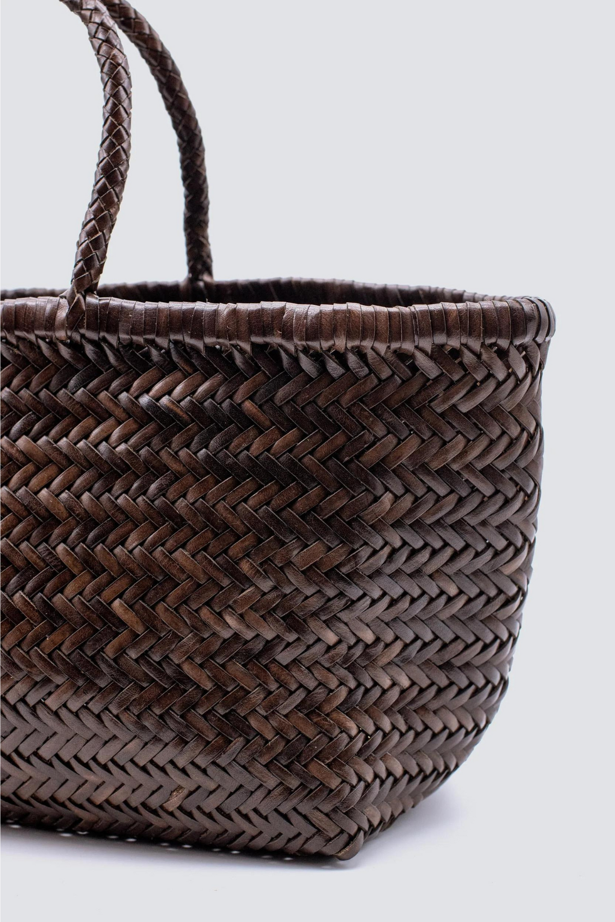 【IENA】DRAGON BAMBOO TRIPLE JUMP DRAGON DIFFUSION Bamboo Triple Jump Big woven leather tote | NET-A