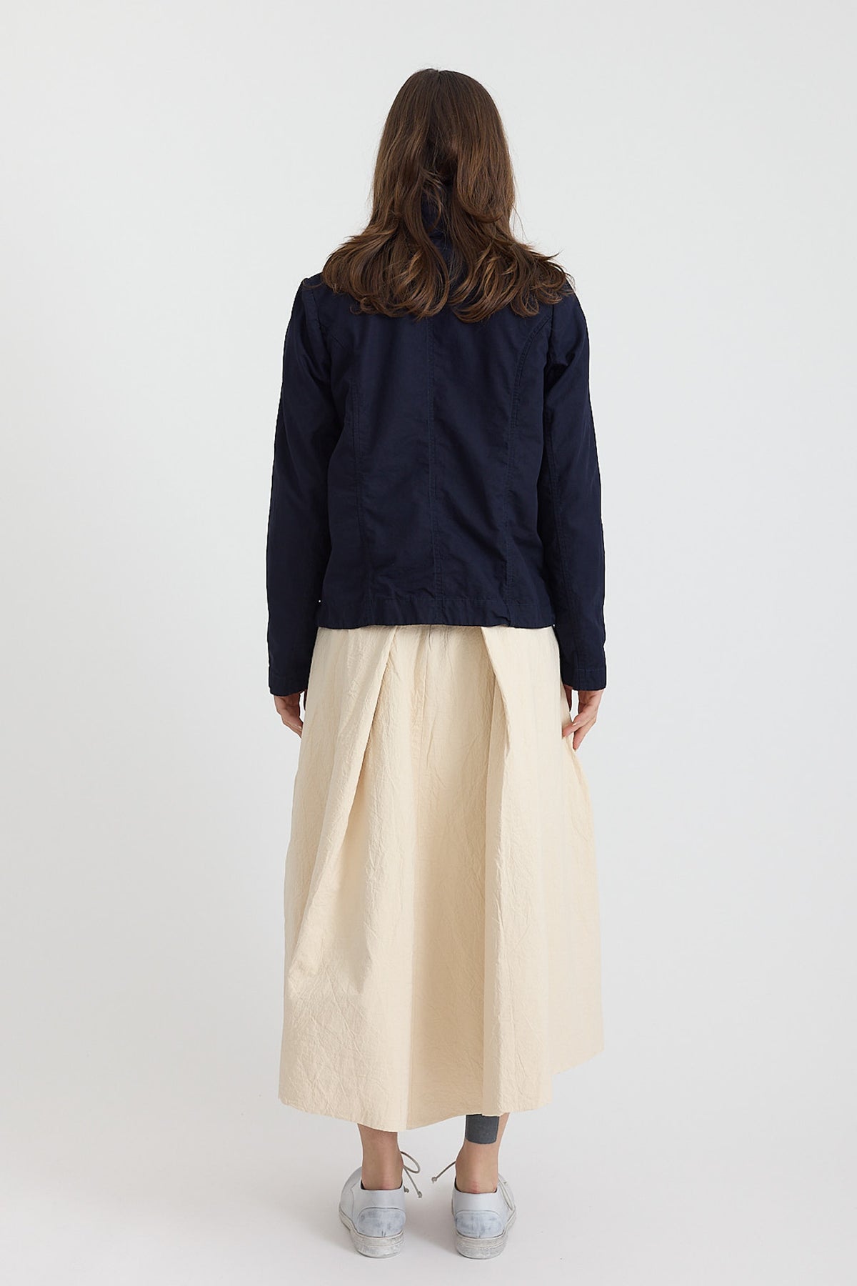 COTTON TWILL VINTAGE FINISH SWALLOWTAIL TAILORED JACKET(XS