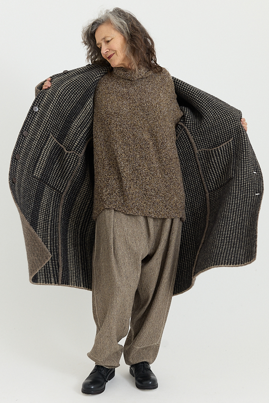 Boboutic - Reversible Coat - Natural/Brown