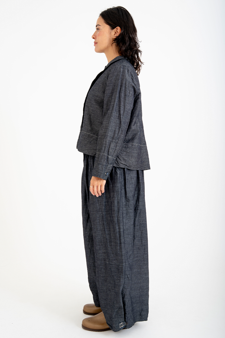 Bukeshla - Rosemary Pant - Charcoal Linen Cotton