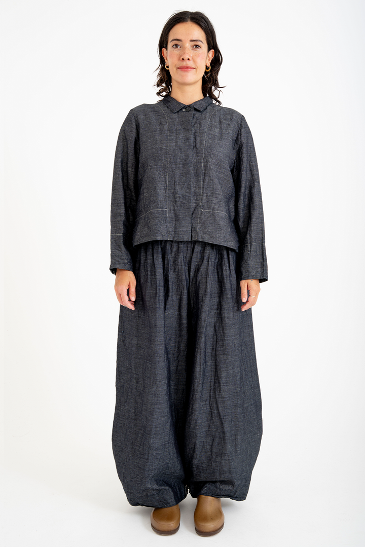 Bukeshla - Rosemary Pant - Charcoal Linen Cotton