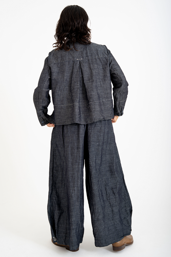 Bukeshla - Rosemary Pant - Charcoal Linen Cotton