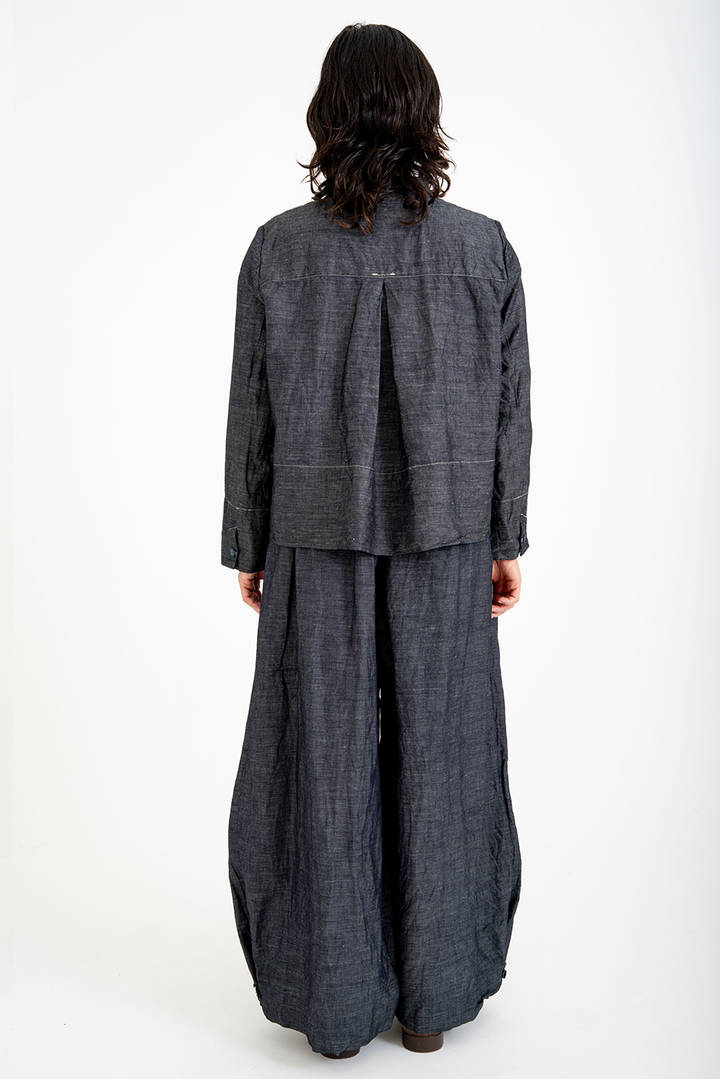 Bukeshla - Rosemary Pant - Charcoal Linen Cotton