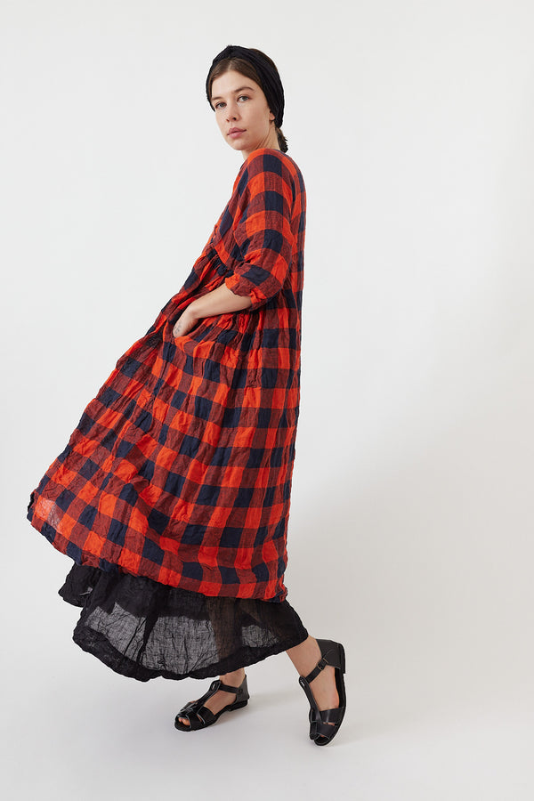 Daniela Gregis - Rossella Newpride Dress - Check Blue Orange