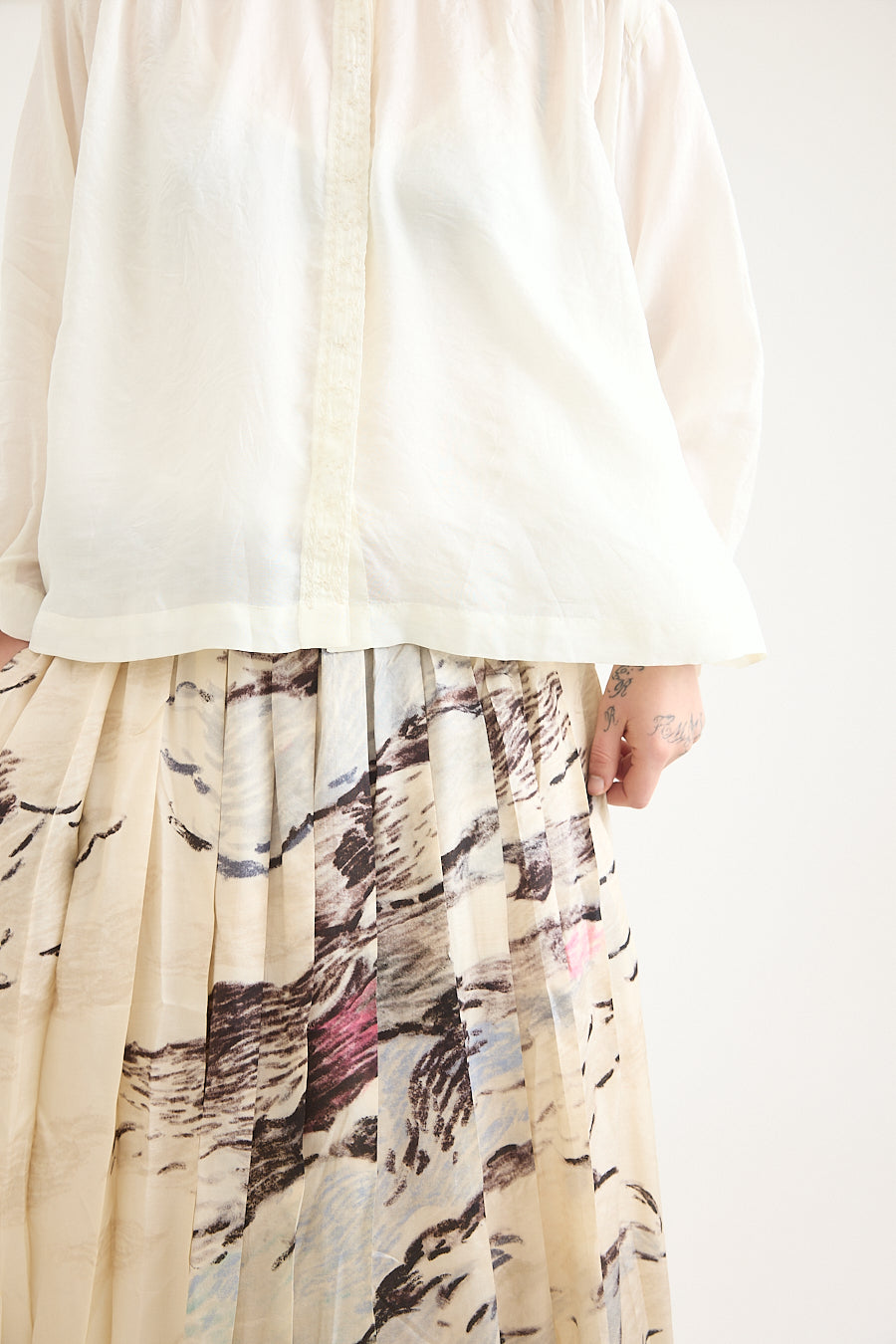 Runaway Bicycle - Cara Pleated Skirt