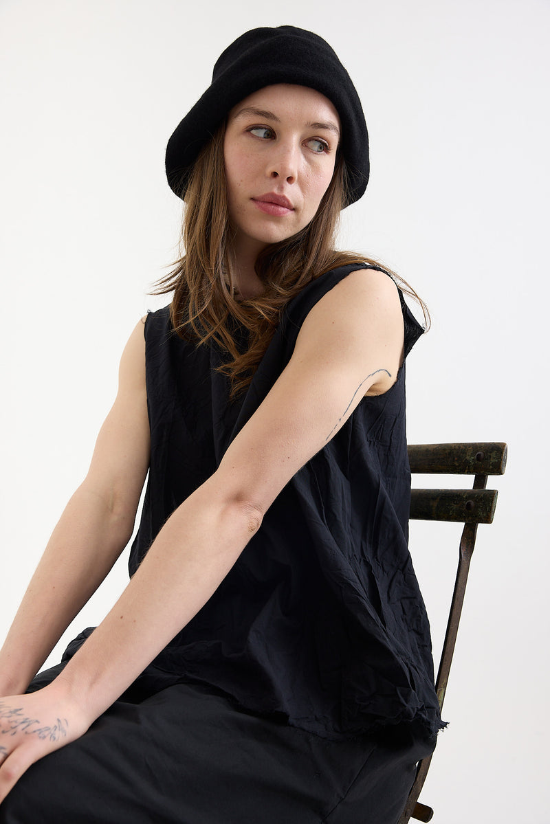 SCHA - Wool Cloche Soft Traveller - Black