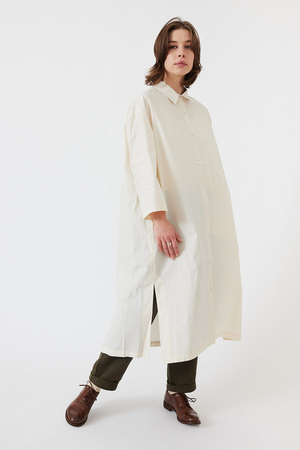 7115 by Szeki - 3/4 Button Down Shirt Dress