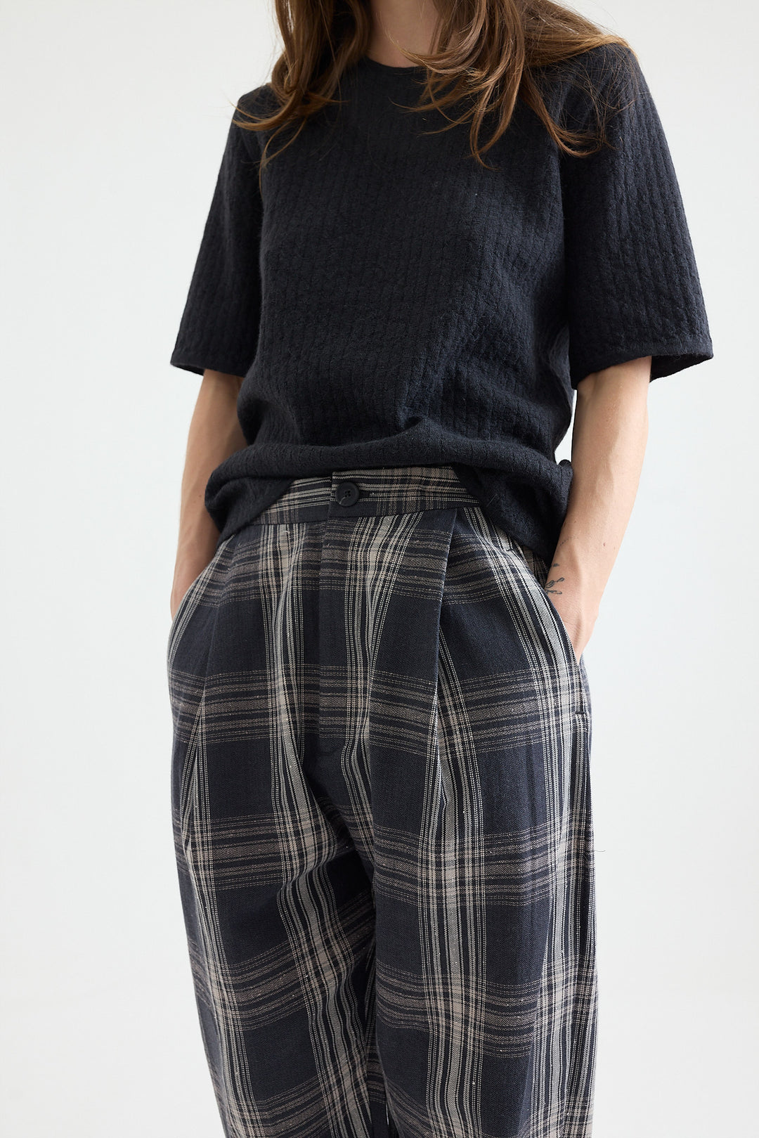 Lauren Manoogian - Line Quilt Tee - Ink