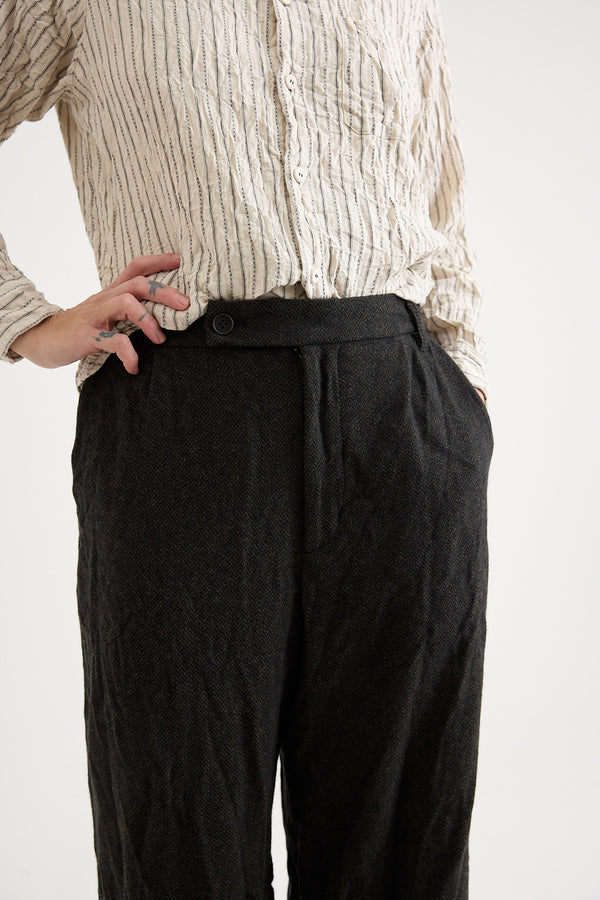 Pas de Calais - Herringbone Wide Pants