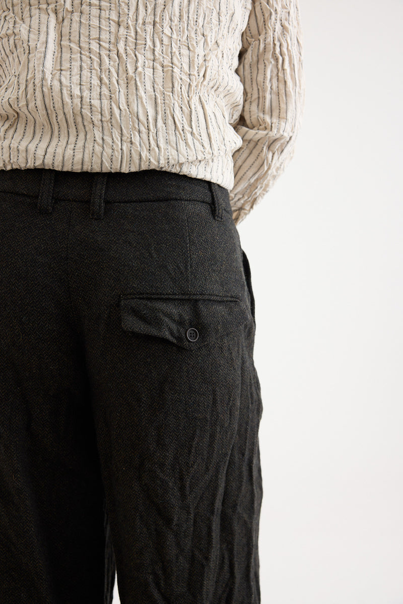 Pas de Calais - Herringbone Wide Pants