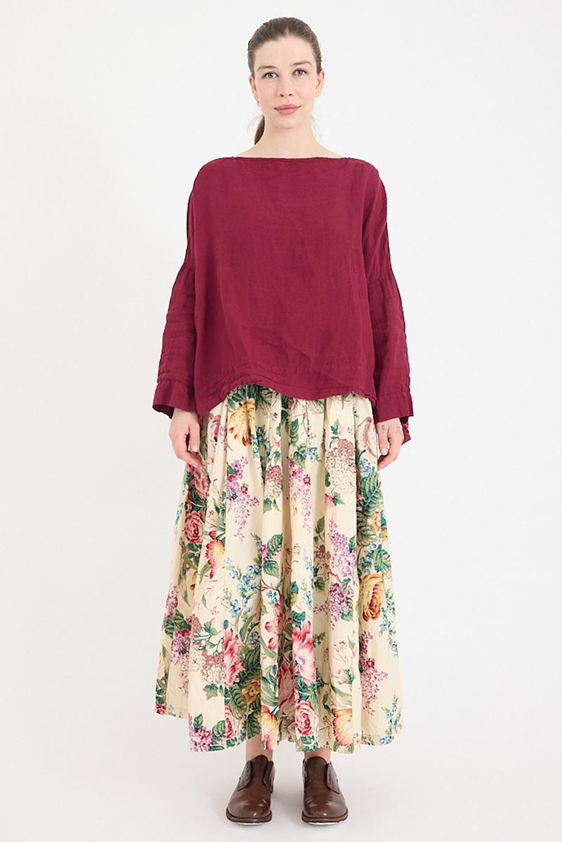 Metta - Sailor Boxy Top - Light Linen