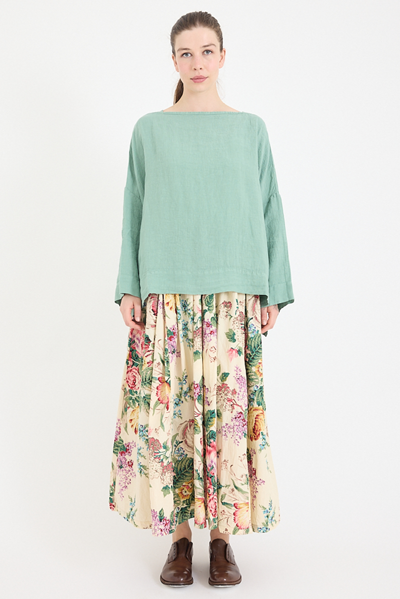Metta - Sailor Boxy Top - Light Linen