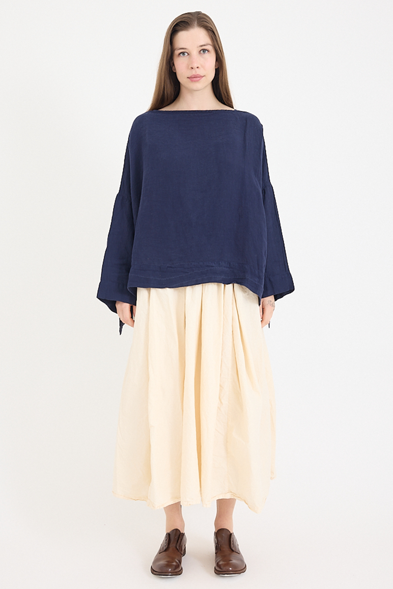 Metta - Sailor Boxy Top - Light Linen