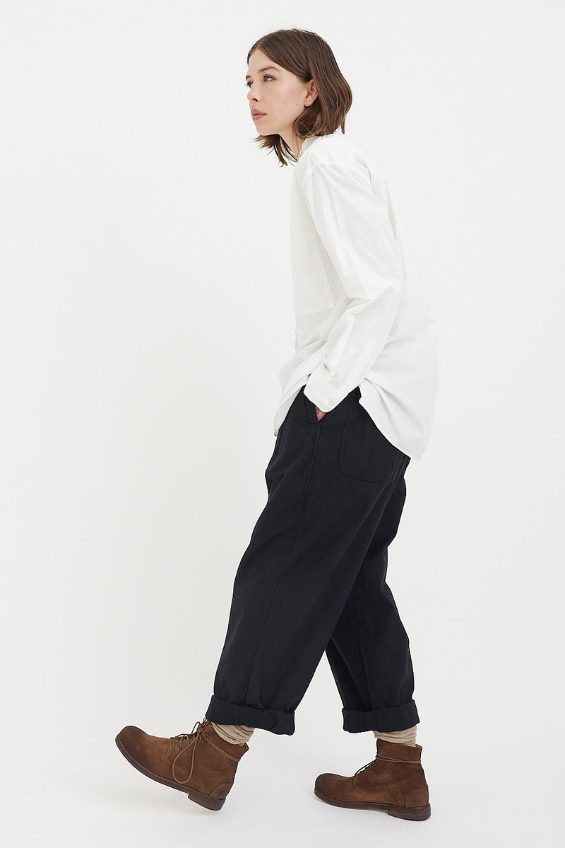 Sage De Cret - Pants - C/L Satin-Back Crepe Pleated Wide Pants