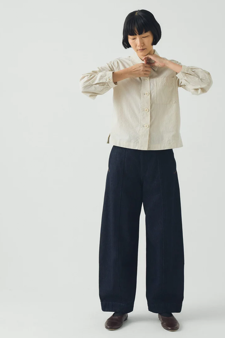 Toast - Sculpted Indigo Denim Trousers
