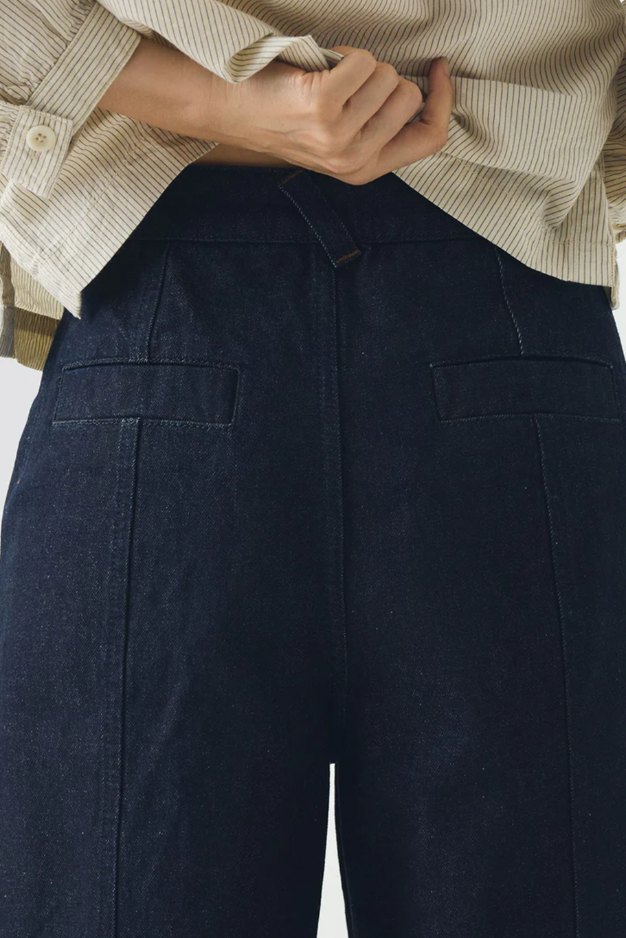 Toast - Sculpted Indigo Denim Trousers